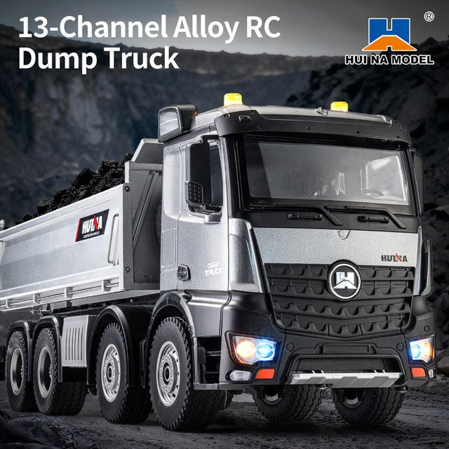 HUINA 1536PRO 1537 Muldenkipper Mixer Lkw, RC Spielzeug Modell, 1:14, Metall - Bild 1