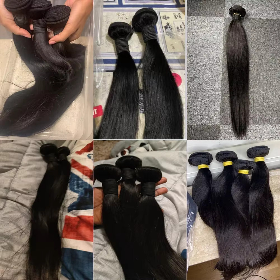 Queenlike Haar Extensions Brasilianisches Rohes Haar, Damen - Bild 4