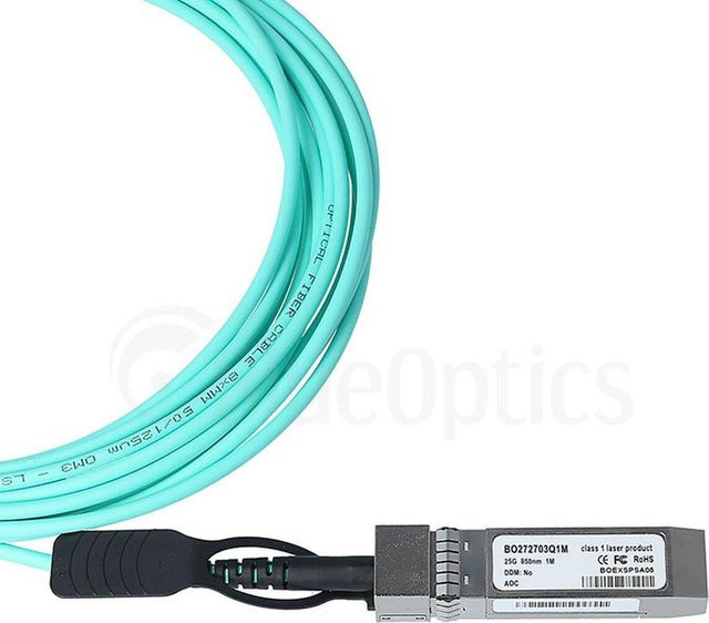 BlueOptics InfiniBand-Kabel SFP28-AOC-30M-MV-BO in Aqua/Türkis mit 30 m Länge - Bild 1
