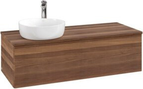 V&B Waschtischunterschrank Antao mit Frontstruktur in Weiß, B/T/H: 120 x 50 x 50 cm - Bild 1