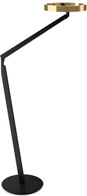 Occhio Gioia LED-Leseleuchte Bodenlampe in Schwarz Matt und Bronze mit höhenverstellbarem Kopf und CCT-Lichtsteuerung - Bild 1