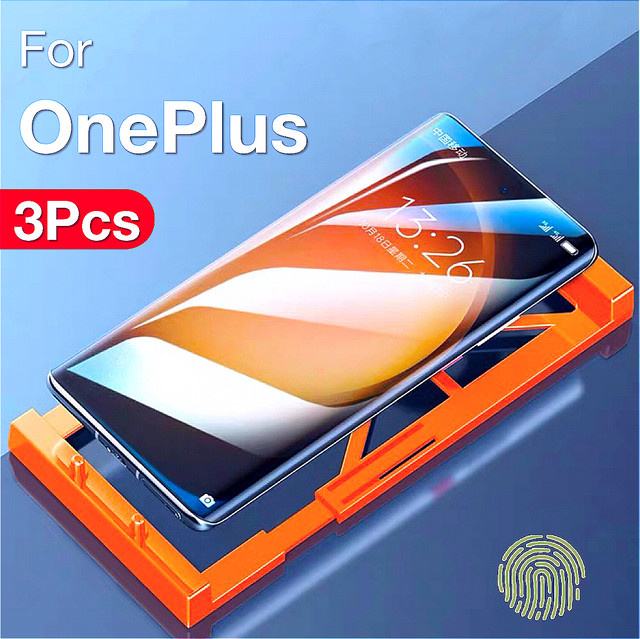 3er-Set OnePlus Displayschutzfolien inklusive Installationskit, transparent, passend für OnePlus 13 12R 12 11 10 9 8 Pro ACE 3 2 - Bild 1
