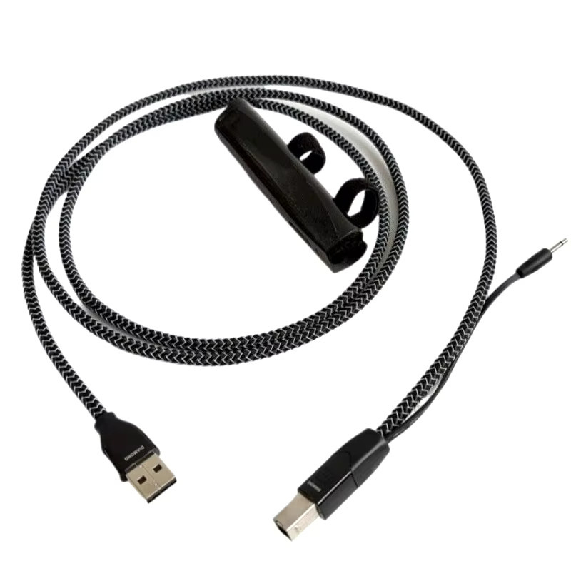 Diamond USB-Kabel Typ A auf Typ B in Silber für HiFi DAC und Verstärker - Bild 2