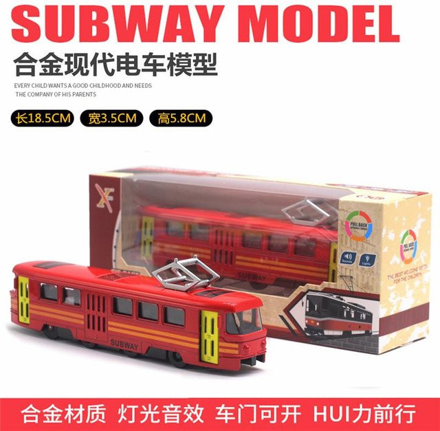 Linyi toy car Straßenbahnmodell, Metall, mit Beleuchtung und Musik, ab 14 Jahre - Bild 1