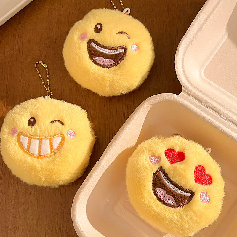 Smiley-Emoji-Puppe Plüsch-Anhänger, Unisex - Bild 3