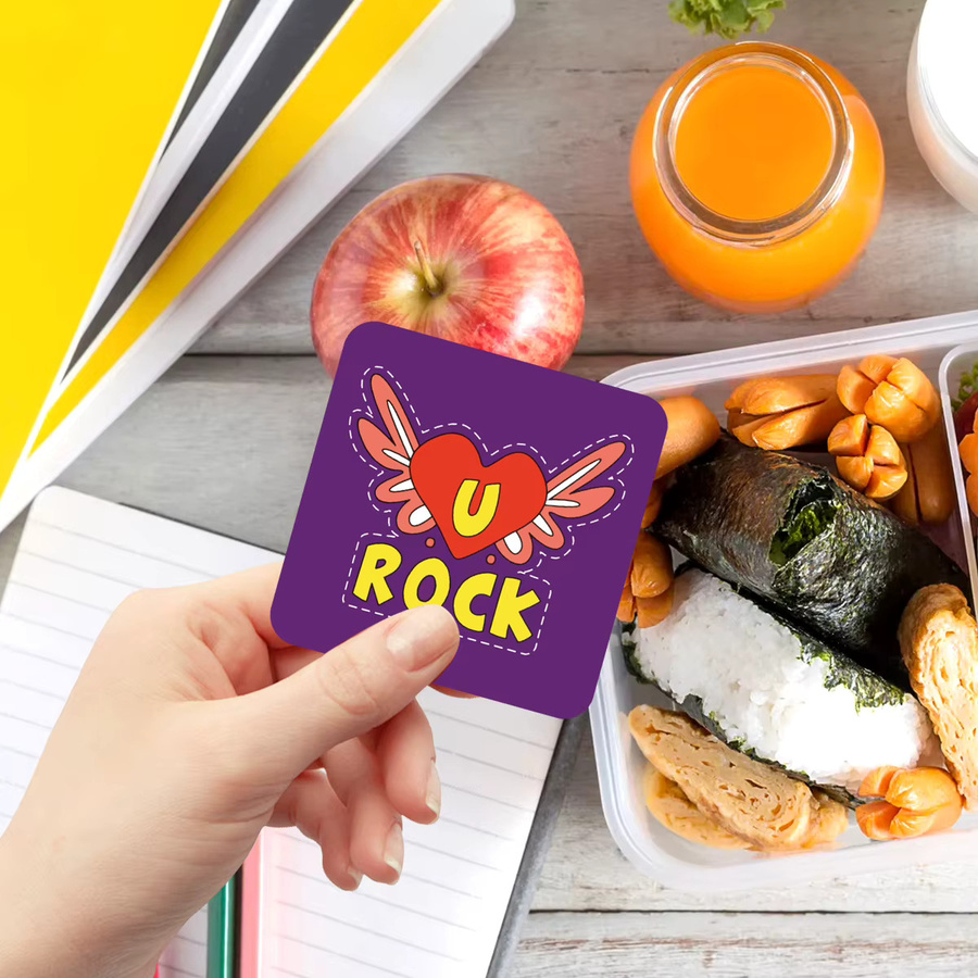 60 Stück Lunchbox Witze Notizen für Kinder in Mehrfarbig zum Mitnehmen für die Schule oder Geburtstagsfeiern - Bild 3