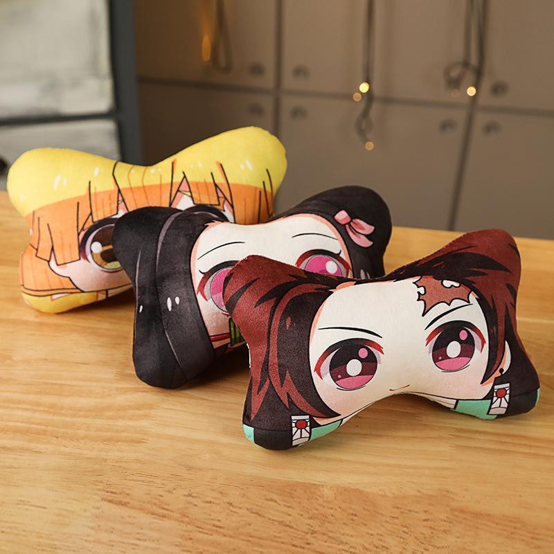 Yiran toy 1 Anime Demon Slayer Nackenkissen Kimetsu No Yaiba Manga Tanjirou Nezuko Cartoon Kissen in Mehrfarbig - Bild 2