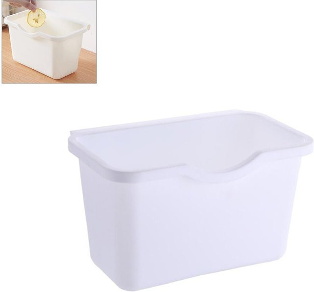 TOMTOP JMS Hängender Küchenmülleimer aus Kunststoff in Weiß, B/H/T: 21,0 x 12,5 x 13,5 cm - Bild 1
