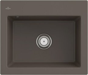 Villeroy & Boch Spüle Subway 60 S aus Keramik in Grau mit Ablaufgarnitur und Handwaschbecken - Bild 1