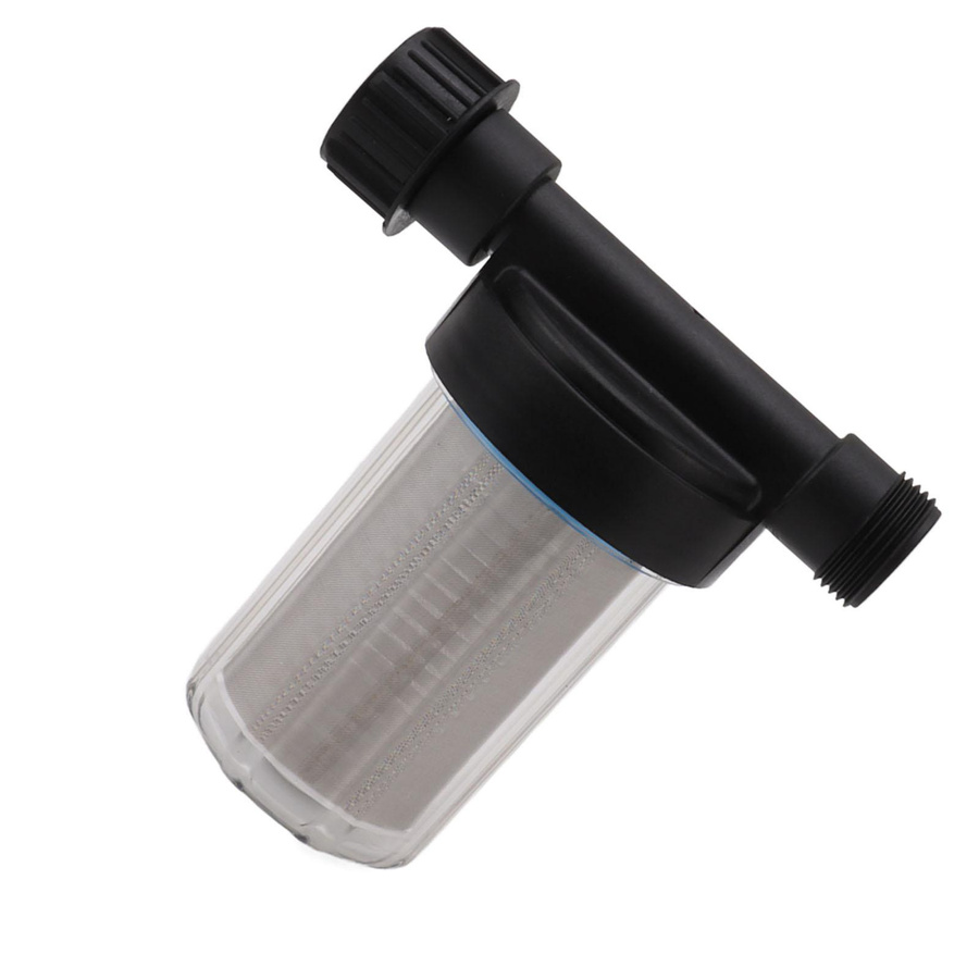 G3 4 Gartenschlauchfilter mit Edelstahl-Sieb aus Kunststoff in Schwarz-Transparent für Wasserpumpen - Bild 4
