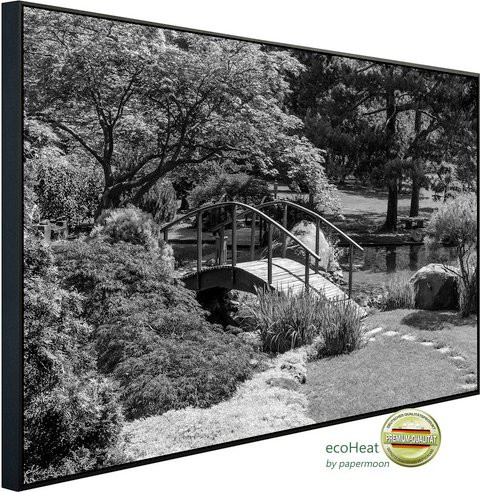 papermoon EcoHeat Infrarotheizung für den Garten in Schwarz und Weiss mit Matt-Effekt, App-Steuerung und Überhitzungsschutz - Bild 1