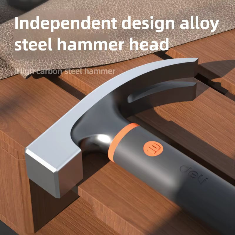Deli Mini-Camping-Hammer mit Klauenfunktion und Stoßdämpfung, 10oz, Multifunktions-Reparaturhammer - Bild 3
