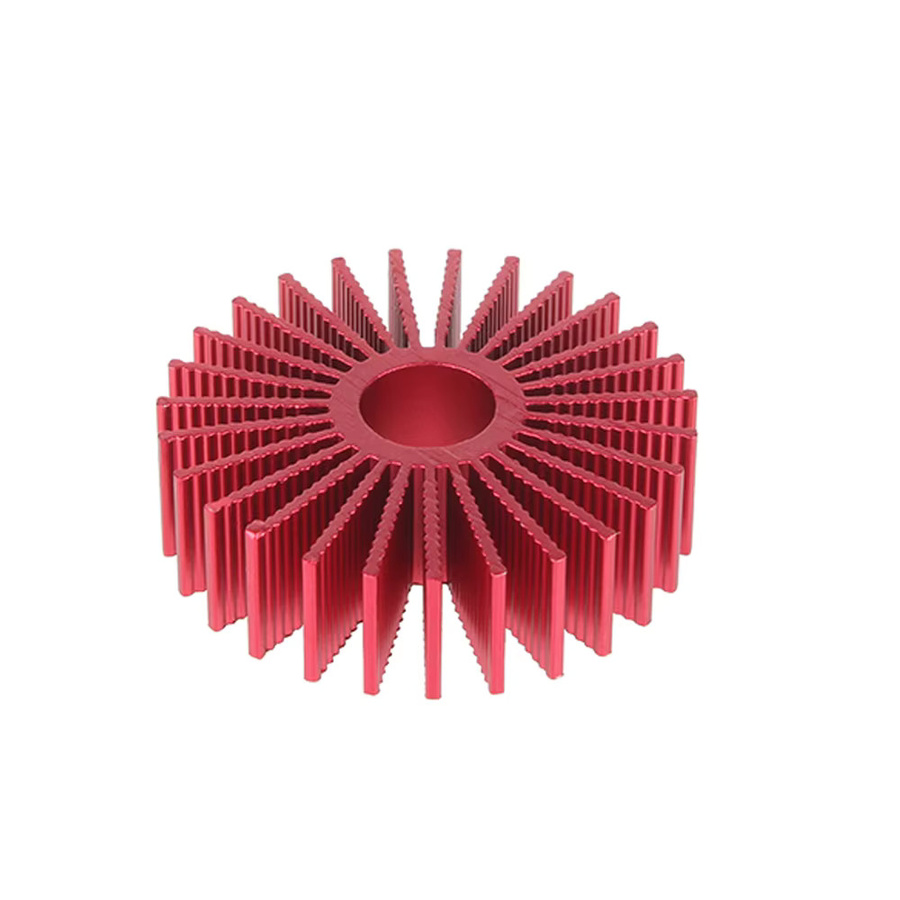 Aluminium Kühlkörper für 36-Rund-Motoren zur Wärmeableitung, Farbe: Rot, passend für Voron 1.0 2.4 - Bild 2