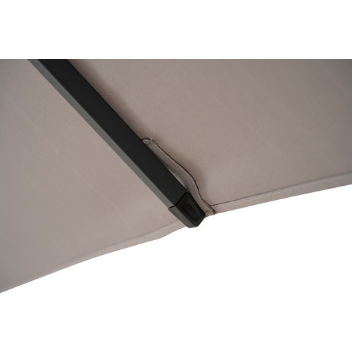 SIENA GARDEN Mittelstockschirm FAGUS Autotilt in Grau mit Aluminiumgestell und Polyesterbespannung, B: 250 cm, T: 200 cm - Bild 2