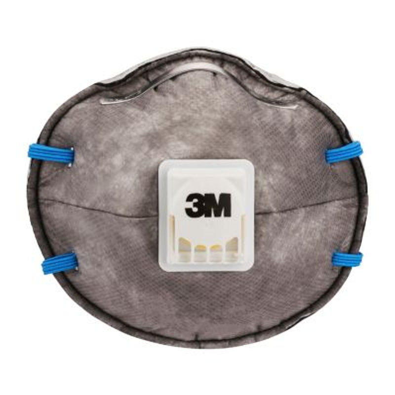 3M Cool Flow 9922 Atemschutzmaske Typ FFP2 mit Ventil und geruchshemmender Filterung, grau, 2 Stück - Bild 2
