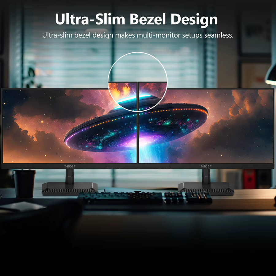Z-EDGE Gaming-Monitor 24,5 Zoll mit 240 Hz, Full HD IPS-Panel, 1920 x 1080, Schwarz - Bild 6