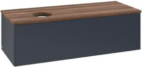 V&B Waschtischunterschrank Antao ohne Frontstruktur in Anthrazit, B/T/H: 120 x 36 x 50 cm - Bild 1