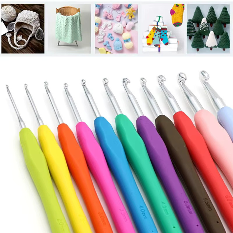 KOKNIT Häkelnadel Set mit weichem Griff in verschiedenen Größen von 1,0 mm bis 10,0 mm, Multicolour - Bild 2