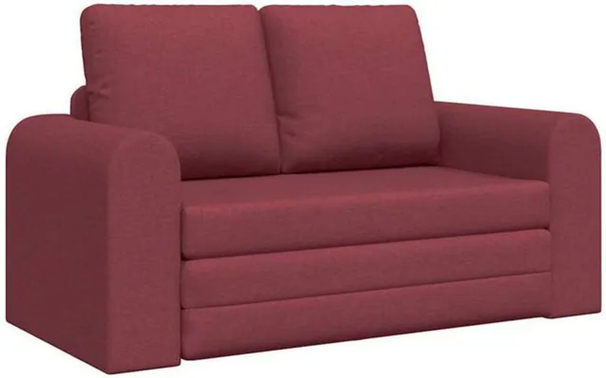 Schlafsofa vidaXL aus Stoff in Rot mit Metallgestell, B/T/H: 148 x 71 x 83 cm - Bild 1