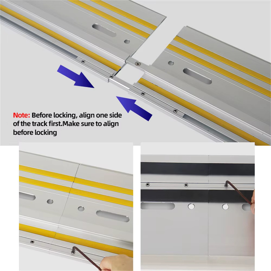 XIUYI Universal-Kreissägenführungsschiene als Verlängerungsschiene für Festool-Kreissägen, Farbe: Silber, Länge: 800 mm oder 1400 mm - Bild 4
