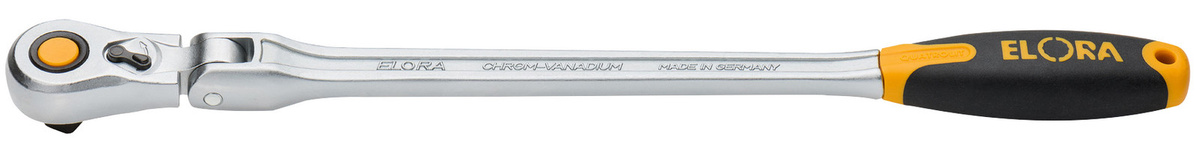 Elora Hebel-Umschaltknarre mit Gelenk 1/2 Zoll extra lang in Silber ELORA-770-L115GF - Bild 1