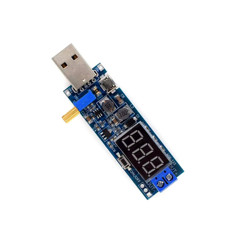 HW-132B Tragbares Ingenieur-Leistungsmodul mit USB-C, einstellbar von 1,2V bis 24V, Blau - Bild 2