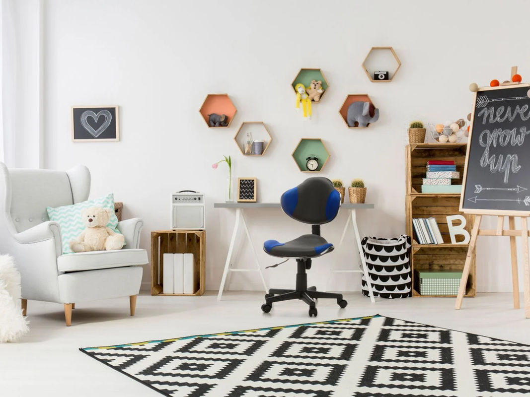 HJH OFFICE Kinderschreibtischstuhl KIDDY GTI-2 in Grau und Blau mit Netzstoff und Kunststoff - Bild 2