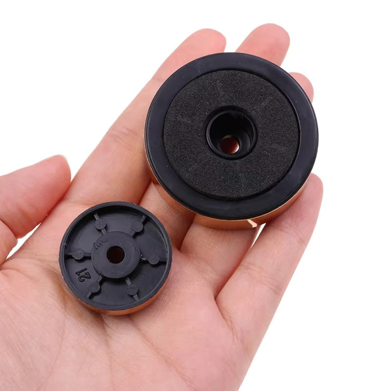 4er-Set Lautsprecher-Dämpfungsfüße aus Aluminiumlegierung für Audio-Stereo und Verstärker, Durchmesser: 40 mm, Höhe: 10 mm, Farben: Silber und Gold - Bild 4