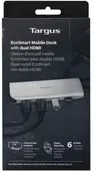 Targus Dockingstation Dual Video Mobile Dock in Silber mit USB-C, USB-A, HDMI und Ethernet/LAN für 4K UHD - Bild 1