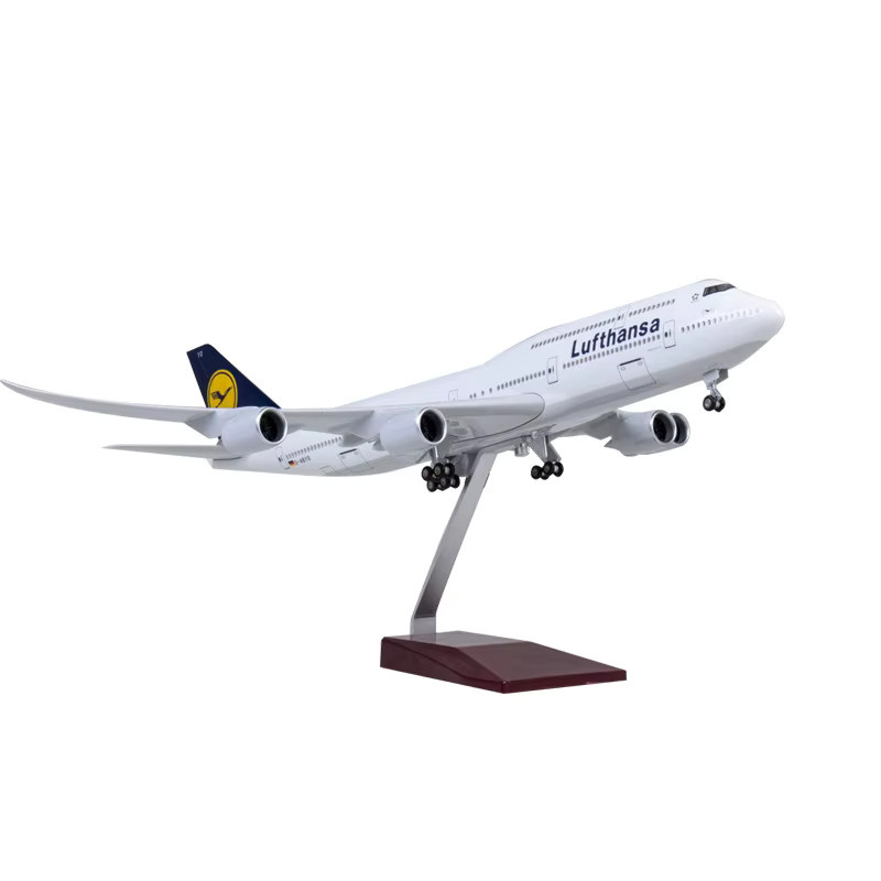 Lufthansa B747 Flugzeugmodell, 1:157, Metall, Weiß - Bild 3