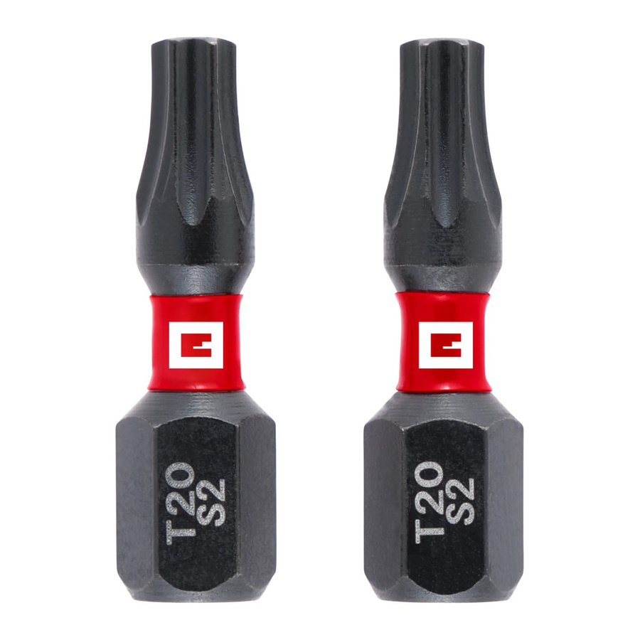 Einhell Impact Bit-Set 2-teilig T20 in Rot/Schwarz aus Stahl - Bild 2
