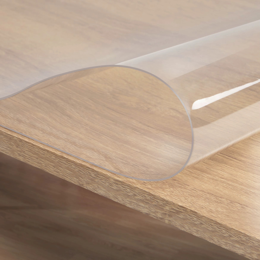 WOLTU Rechteckige Tischfolie aus transparentem PVC, 1mm dick, wasserdichte Tischdecke in Hochglanz-Optik - Bild 3