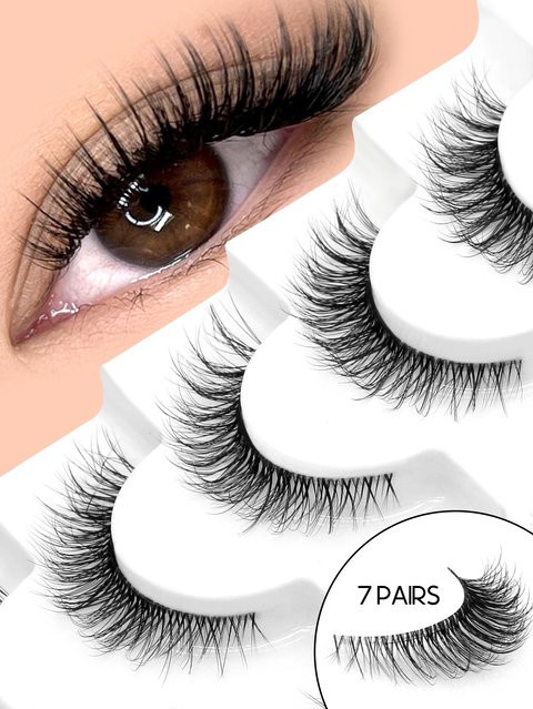 Veltrinay Falsche Wimpern, 3D-Nerzwimpern, Unisex - Bild 1