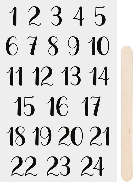 Rubbel-Sticker Advent - Bild 1