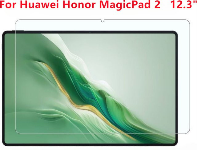 Gehärtete Glas Displayschutzfolie für Huawei Honor MagicPad 2 12,3 Zoll und MagicPad 3 13,3 Zoll, transparent, blasenfrei - Bild 1