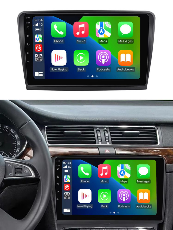 NAVIFANS 10 Zoll Carplay Android Auto Multimedia Player für Skoda Superb 2 B6, Schwarz - Bild 7