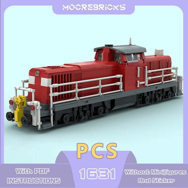 MOCREBRICKS Moderne Diesellokomotive, Bausteine, Konstruktionssteine - Bild 1