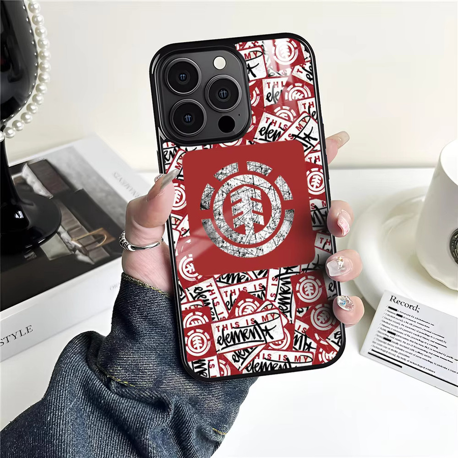 E-Element MagSafe Handyhülle mit Skateboard-Logo für iPhone 11 bis 16 Pro Max Plus Mini in Rot - Bild 5