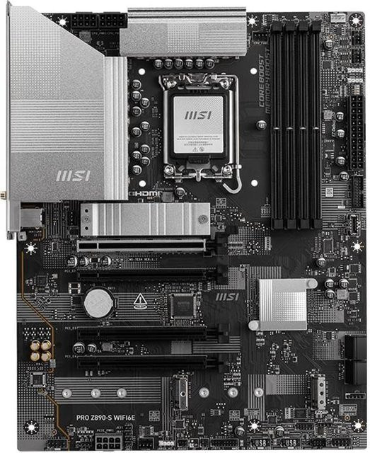 MSI PRO Z890-S WIFI Mainboard mit Intel Z890 Chipsatz, LGA1851 Sockel, ATX Formfaktor, DDR5 Unterstützung und WiFi 6E - Bild 2