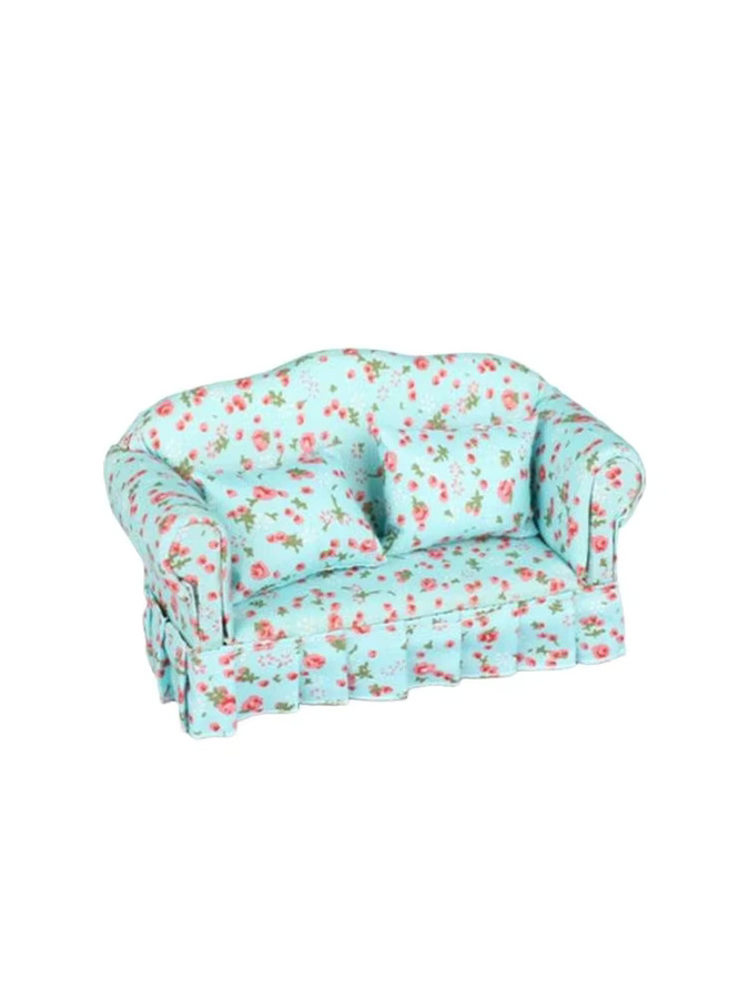 DIAPER&CORED Puppenhaus-Doppelsofa mit Kissen-Set, Puppenhausmöbel, 1-teiliges Set - Bild 2