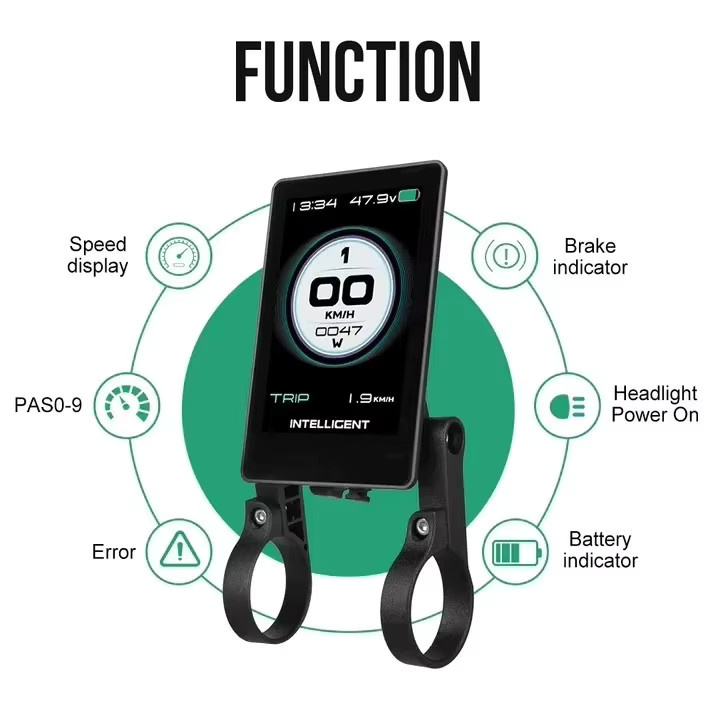 Bafang 860C LCD-Display mit UART-Protokoll für BBS01 BBS02 BBSHD Mittelmotoren in Schwarz - Bild 5