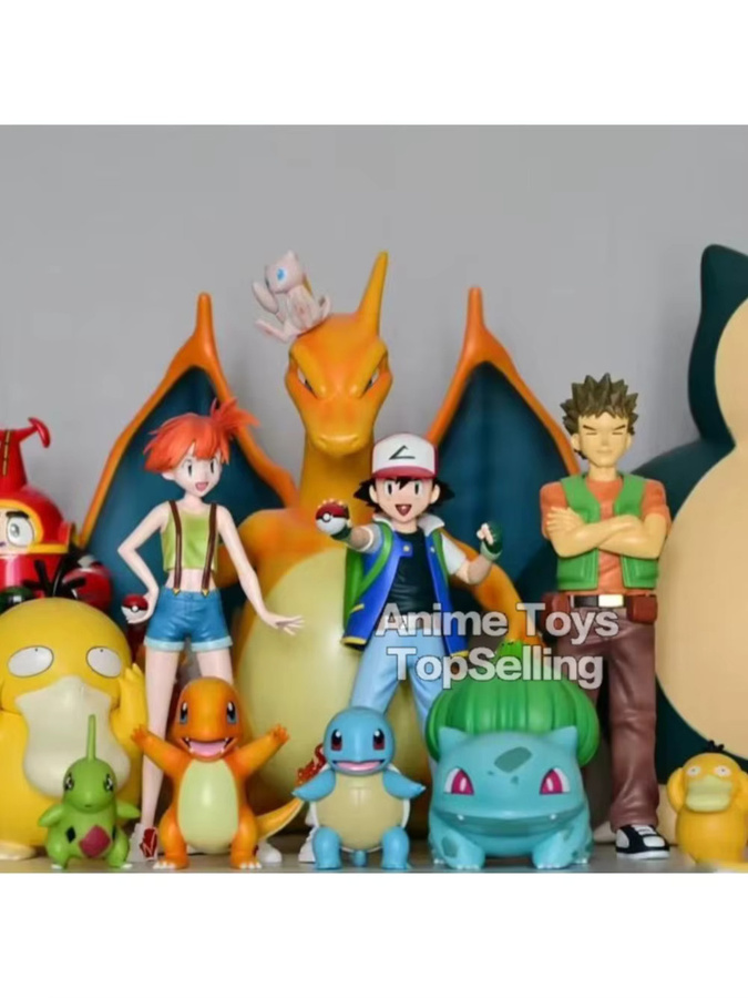 Bandai Pokémon Ash Ketchum Misty Actionfiguren, PVC, 13-15cm - Bild 2