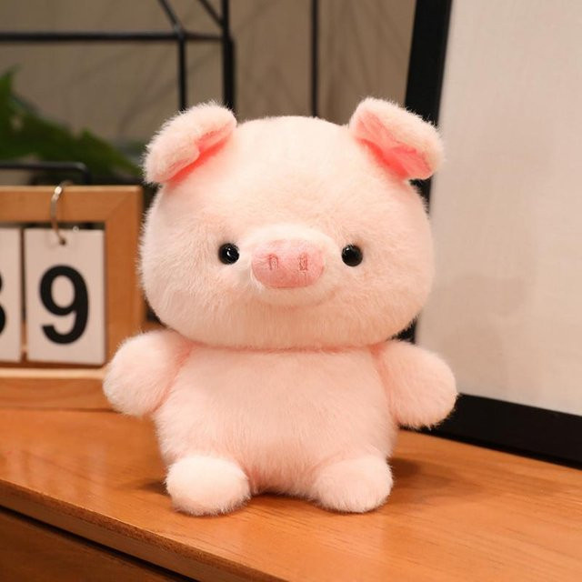 Kawaii Cartoon Waldtier Huhn Elefant Schwein und Schaf, Plüschtier, 16cm - Bild 1