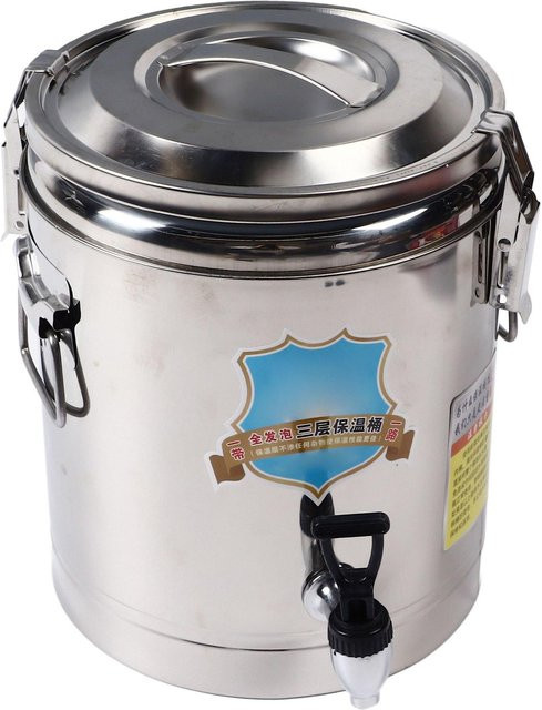 Aimo Isolierter Suppeneimer mit Wasserhahn aus Edelstahl in Silber, 10 l - Bild 1