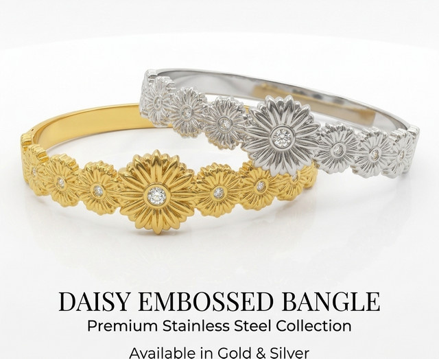 JP One Armband, Edelstahl, Gold, Zirkonia, Damen, 60 mm - Bild 1
