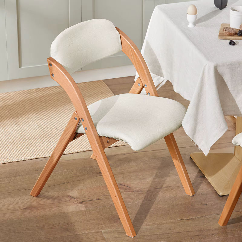 SoBuy Esszimmerstuhl Klappstuhl Polsterstuhl mit Lehne Dunkelgrau FST92-SG aus Buchen- und Pappelholz - Bild 2