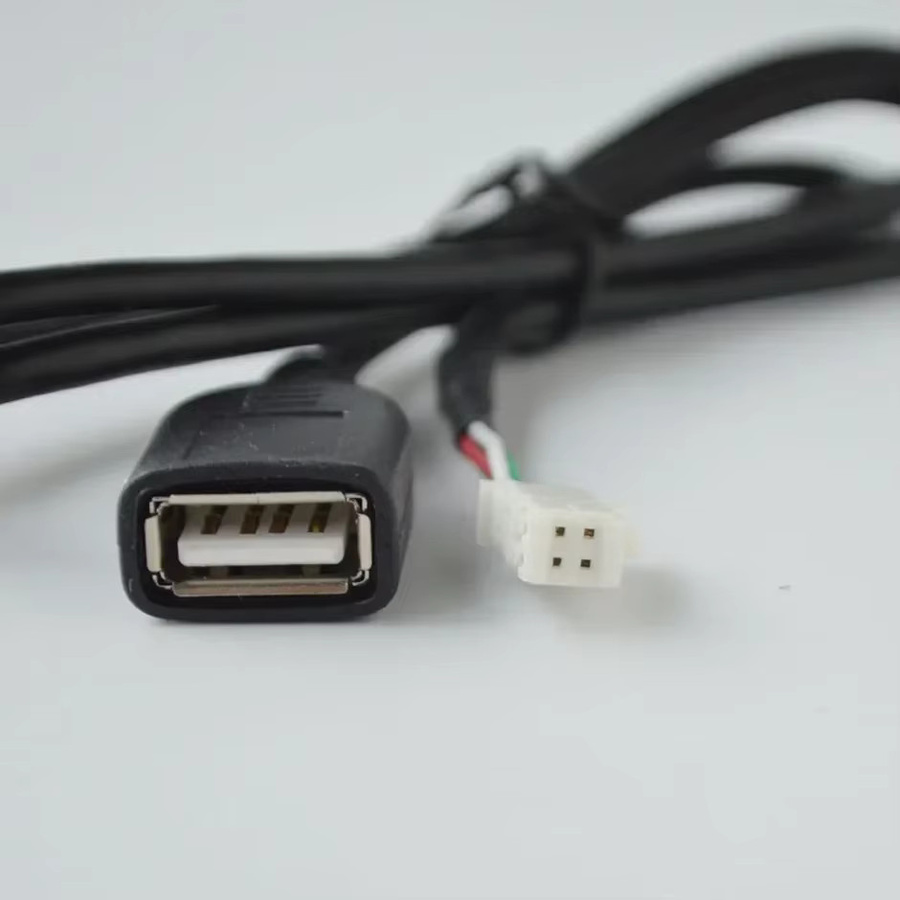 QXNY Multimedia-Player Kabelbaum-Stecker mit Dual-USB-Schnittstellenkabel-Adapter für Android-Radio-Navigation - Bild 2