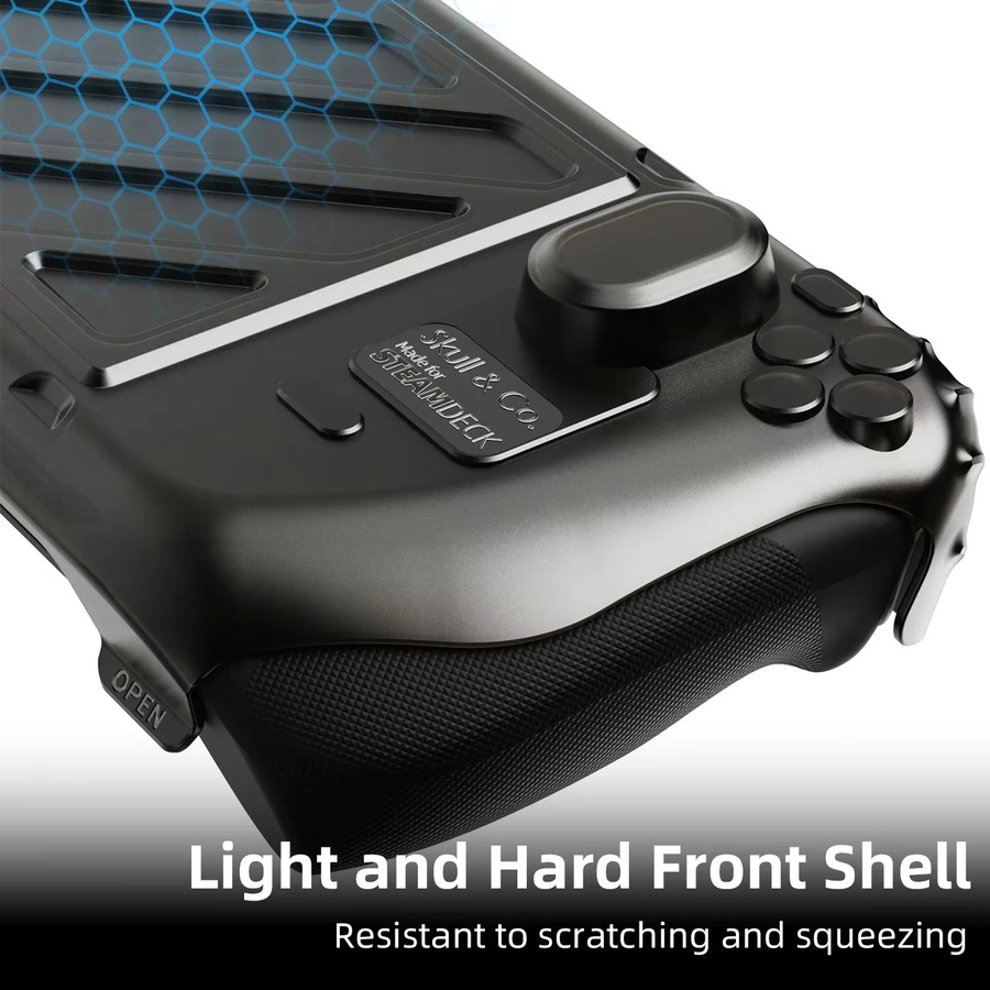 Skull & Co. HardShell Frontabdeckung GripCase Schutzhülle für Steam Deck LCD und OLED in Orange - Bild 3