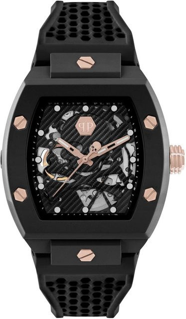Philipp Plein Armbanduhr Automatik, Keramik, Silikon, Schwarz, Herren - Bild 1