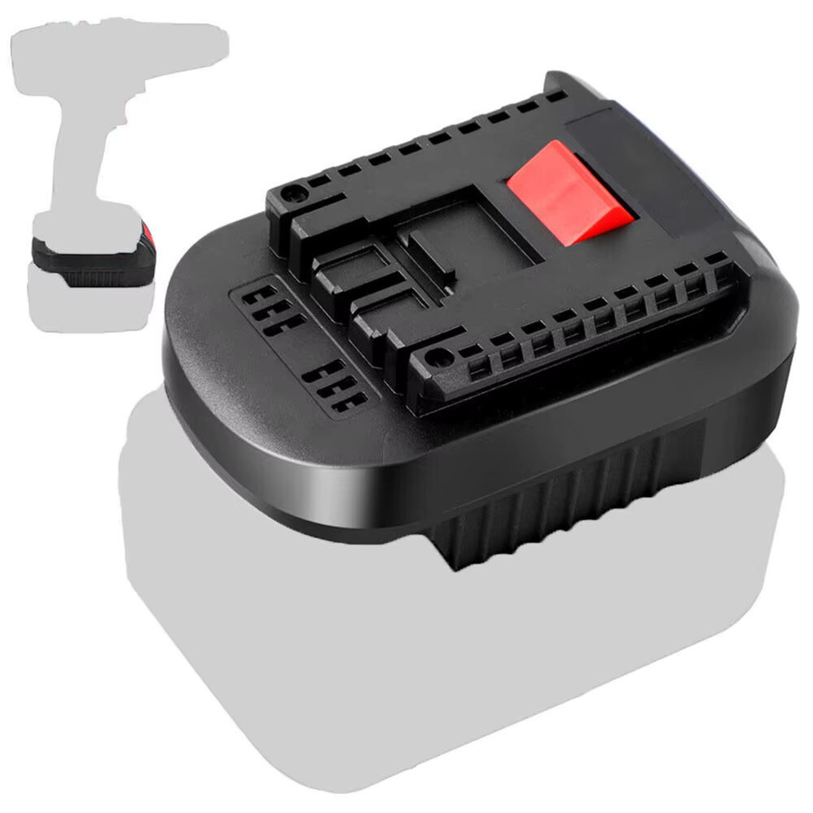 XMSJ Batterie Adapter Konverter für Makita 20V Max Li-Ion zu Bosch 18V Lithium Akku Elektrowerkzeug in Schwarz mt20bsl - Bild 2